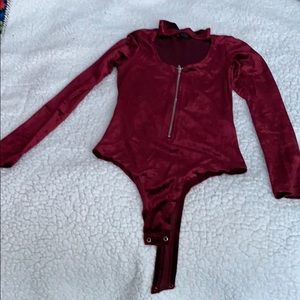 Velour Bodysuit